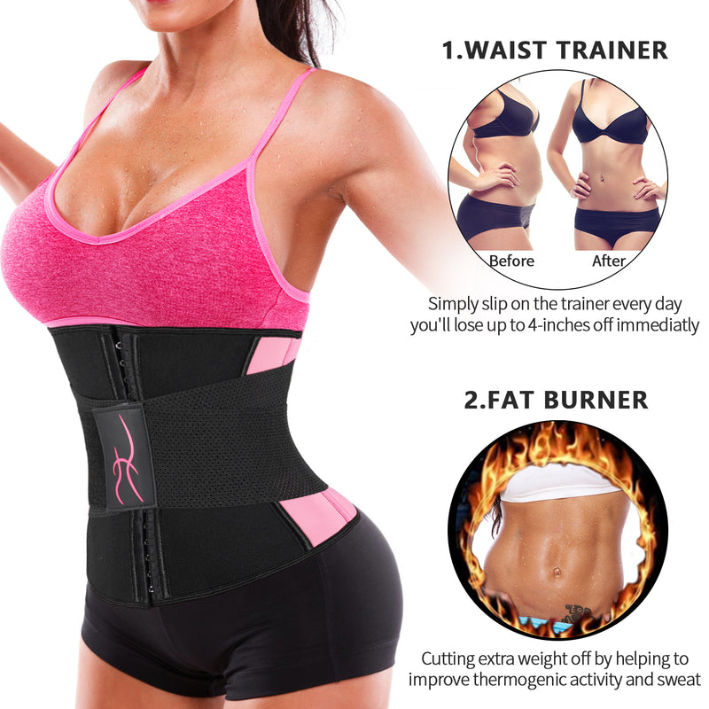 Generic (black 2XL)Waist Trainer Body Shaper Tummy Slimming Corset