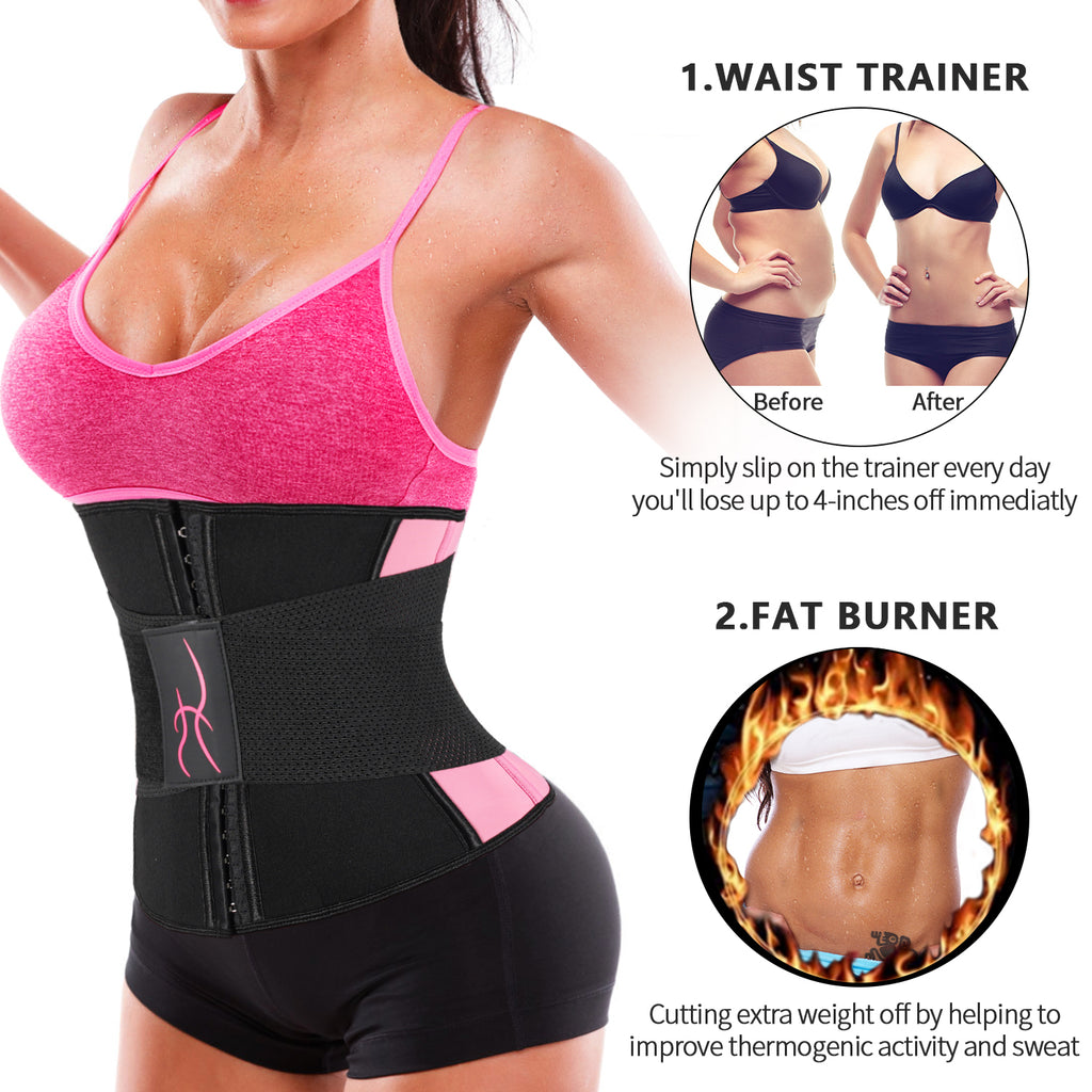 ineepor Waist Trainer Belt Slimming Body Shaper with Sauna Effect